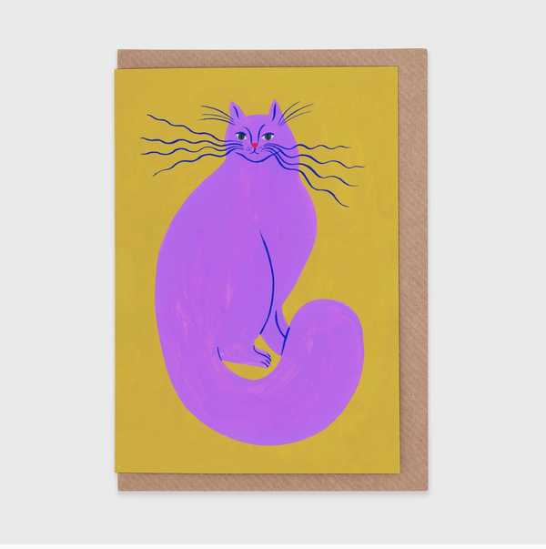 Electric Whiskers Greeting Card