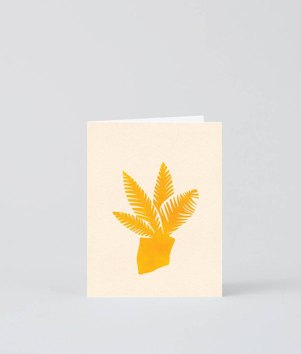 ‘Yellow Plant’ Mini Card